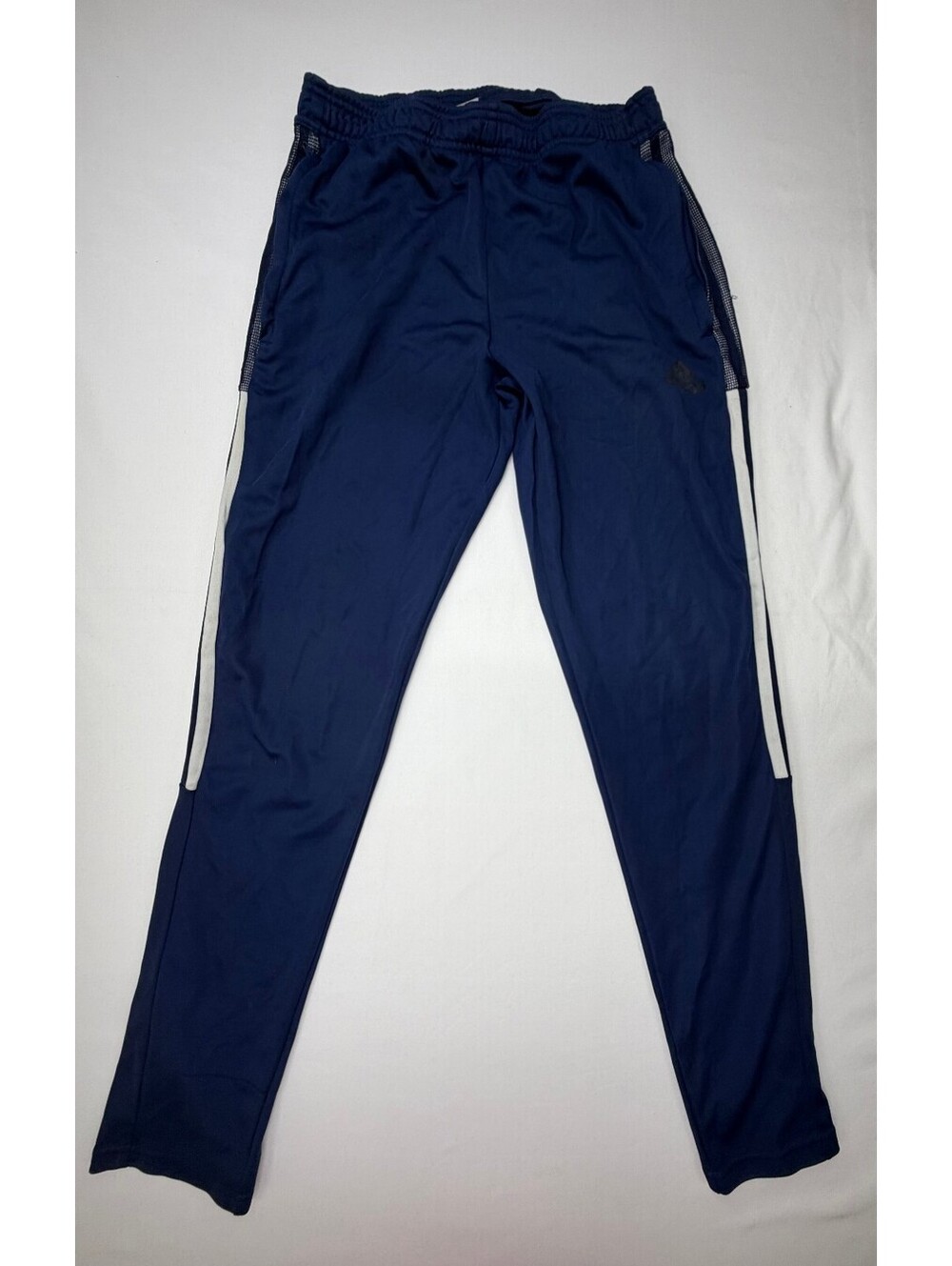 Adidas Men's Sweat Pants Aeroready Elastic Waist Pull On Pockets Size Small Blue
